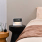 Creative 3-in-1 Bedside Lamp: Wireless Charging, LCD, iPhone Charger