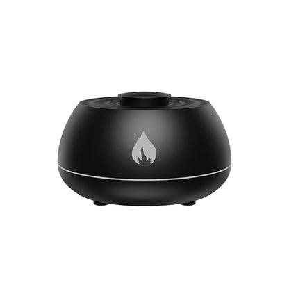 Flame Humidifier: Aromatherapy Diffuser, 7 Colors Light, USB, 130ML