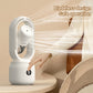 USB Rechargeable Fan: Water-Cooled Spray Mist, Bladeless, Portable