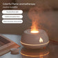 Flame Humidifier: Aromatherapy Diffuser, 7 Colors Light, USB, 130ML