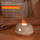 Flame Humidifier: Aromatherapy Diffuser, 7 Colors Light, USB, 130ML